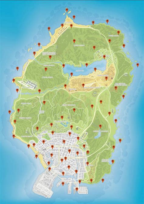 An Updated Map Of All The Peyote Plant Locations In Gta Online R