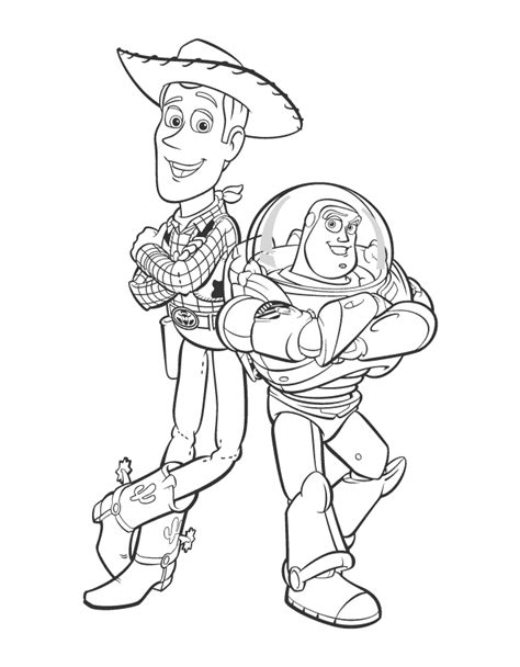 Disney Toy Story Woody And Buzz Coloring Page Woody Coloring Pages To My XXX Hot Girl