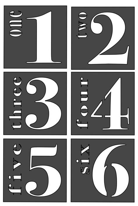 Printable Block Numbers