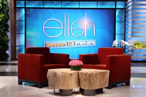 Ellen Degeneres Show Set Background Sarah Paulson Swears Up A Storm