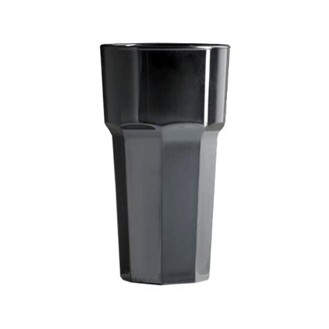elite remedy black plastic 12oz tall glass tumblers glassjacks ltd