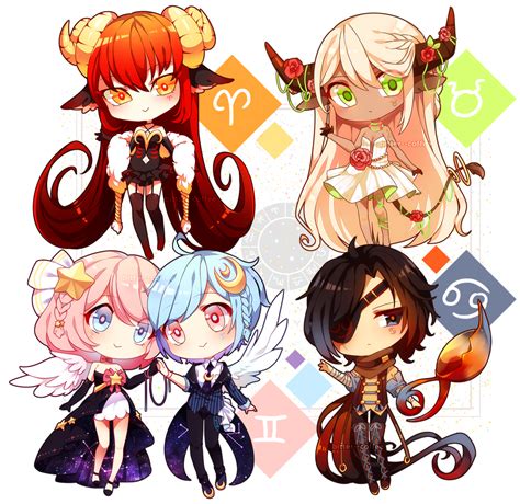 Set Price Zodiac Adoptables Pt 1 Closed By Bitter Coffee On