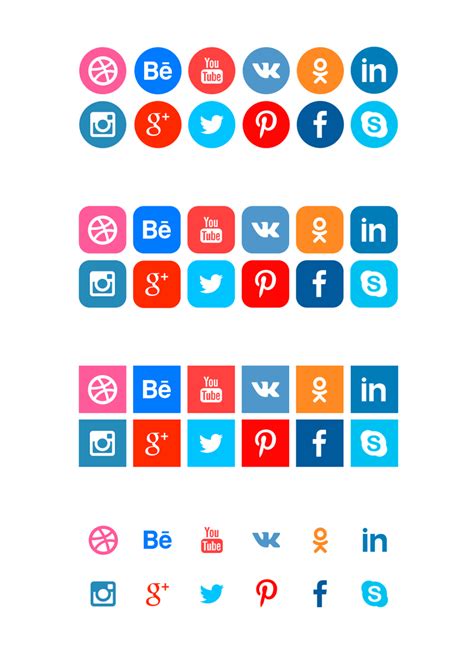 500 Best Social Media Icons Psd Ai Png Svg Eps Formats Social