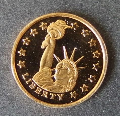Statue Of Liberty 14k Gold Coin