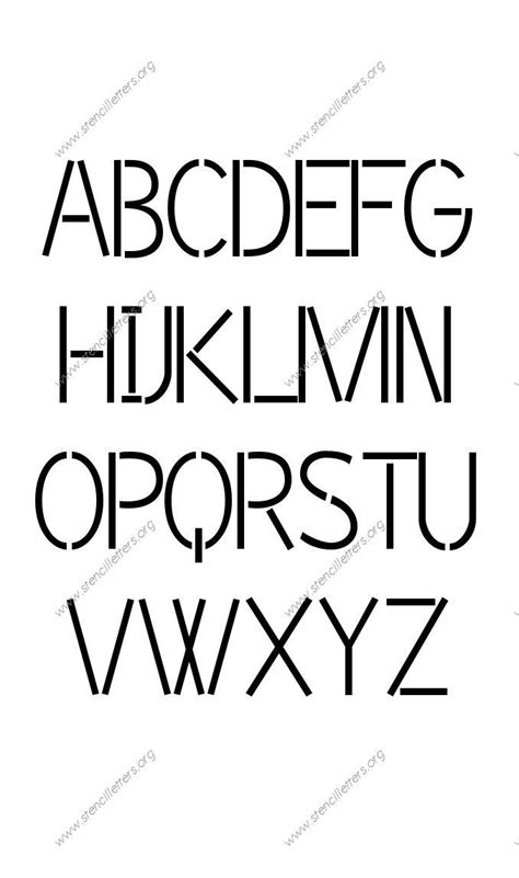 Alphabet Letter Stencils Uppercase And Lowercase 14 12 Inch Size