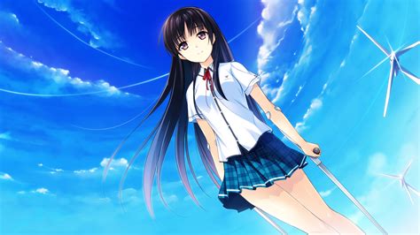 Anime Anime Girls Schoolgirls Wallpaper 151329 2560x1440px On