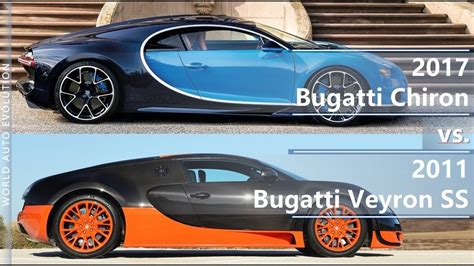 Video 2017 Bugatti Chiron Vs Bugatti Veyron Ss Technical Comparison