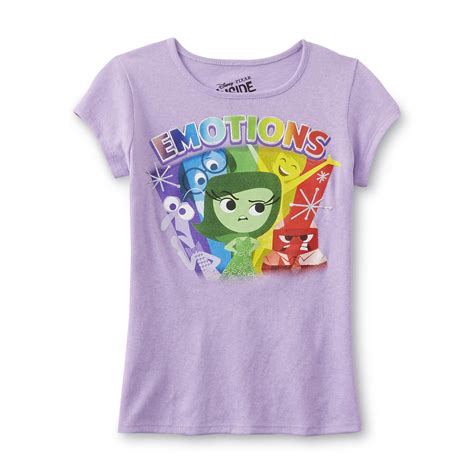 disney inside out girl s graphic t shirt emotions