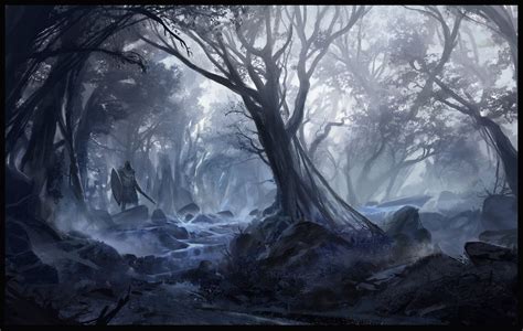 Misty Forest Sebastian Wagner Misty Forest Fantasy Landscape