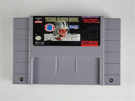 Tecmo Super Bowl Nintendo Snes Game Tested Working Etsy