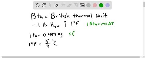 Solved Ii A British Thermal Unit Btu Is A Unit Of Heat In The