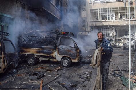 Aftermath Of Airstrikes In Syria Exibart Street