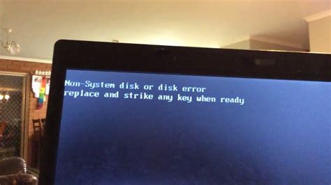 One of these error messages is one that states non system disk or disk error. Non-system disk PLEASE HELP! - YouTube