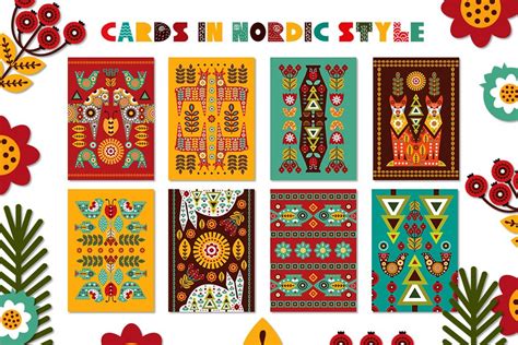 Nordic Animals Folk Kit Custom Designed Illustrations Creative Market