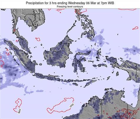 Indonesia Precipitation For 3 Hrs Ending Tuesday 07 Sep At 1pm Wib