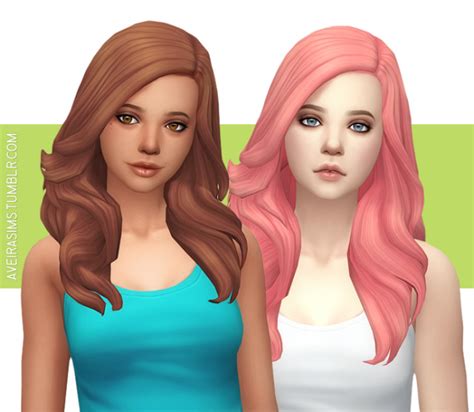 Aveiras Sims 4 Wildspits Angelic Hair V2 Recolor Updated