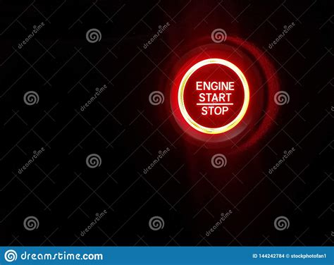 The problem is that i got no idea how to do it. Glowing Red Engine Start Stop Light And Black Background Stock Photo - Image of illuminated ...