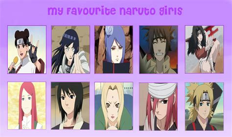 My Favorite Naruto Females By Luckydragonfly On Deviantart