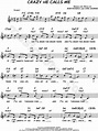 Carl Sigman "Crazy He Calls Me" Sheet Music (Leadsheet) in F Major ...