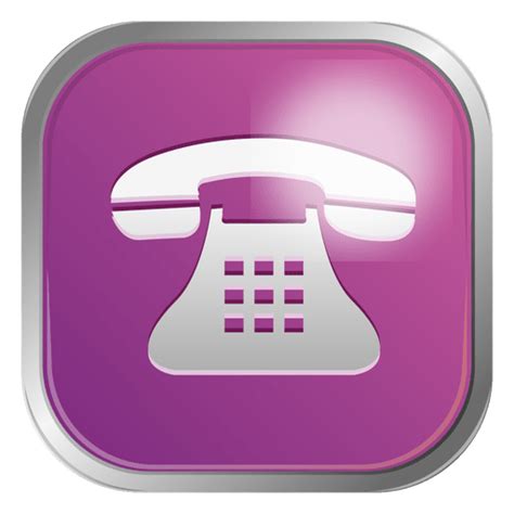 Purple Telephone Icon Transparent Png And Svg Vector File