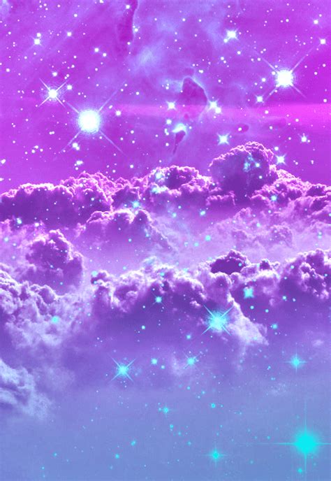 Trippy Space Galaxy Purple Stars Tumblr