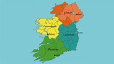 La división de Irlanda en provincias