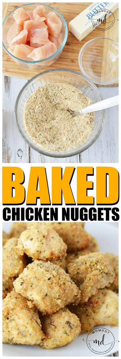 The mystery behind this recipe is it's all about the seasoned breadcrumbs, flour, egg wash, and then the crispy consistency that japanese panko breadcrumbs give to the chicken breasts to make this. Baked Chicken Nuggets with Parmesan And Panko Crumbs ...