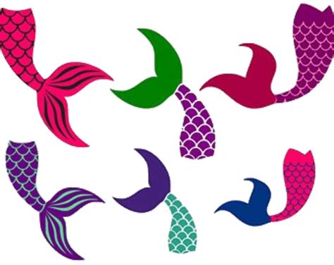Mermaid Tail Template Clip Art
