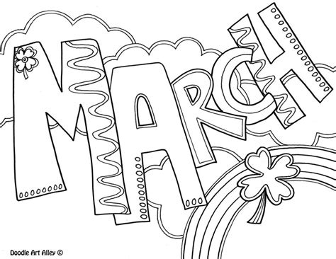 March Coloring Pages Printable Coloring Home