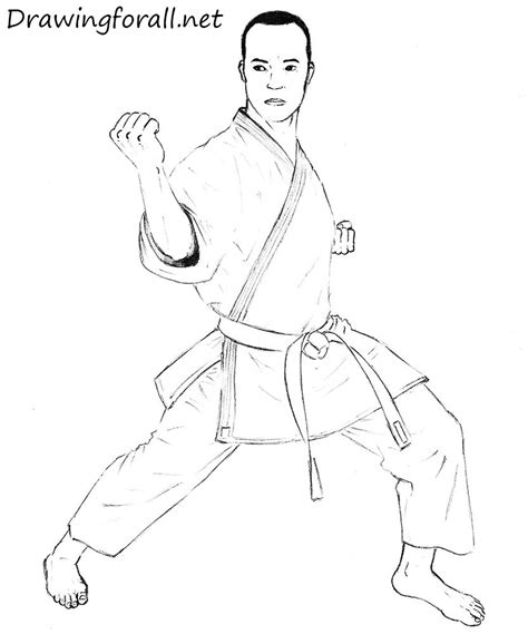 How To Draw A Karate Man