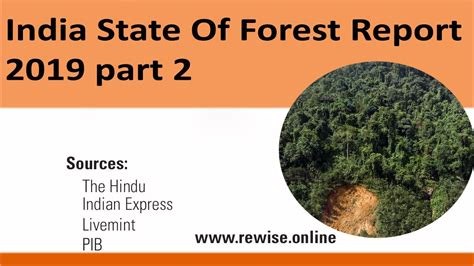 India State Of Forest Report 2019 Part 2 Youtube
