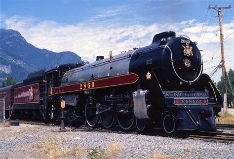 Railpicturesca Peter Gloor Photo Ex Cpr Royal Hudson Waiting To