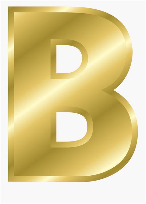 Clipart Gold Letter B Png Free Transparent Clipart Clipartkey