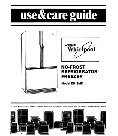 Whirlpool Refrigerator Manuals