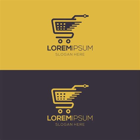 Premium Vector Supermarket Cart Logo Template