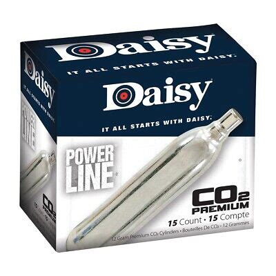 Daisy Powerline Premium CO2 Cylinders 12 Gram 15 Count EBay