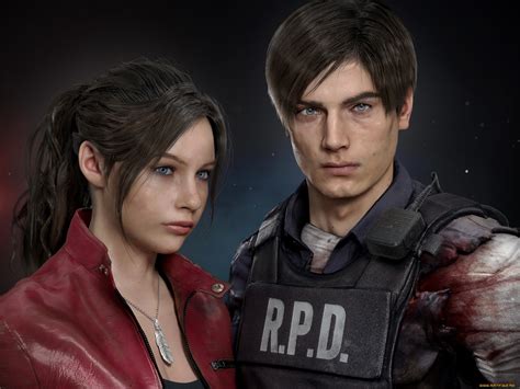 Wallpaper Resident Evil 2 Remake Video Games Video Game Heroes Claire Redfield Leon S