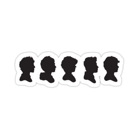 One Direction Silhouettes Stickers By Italsma Redbubble