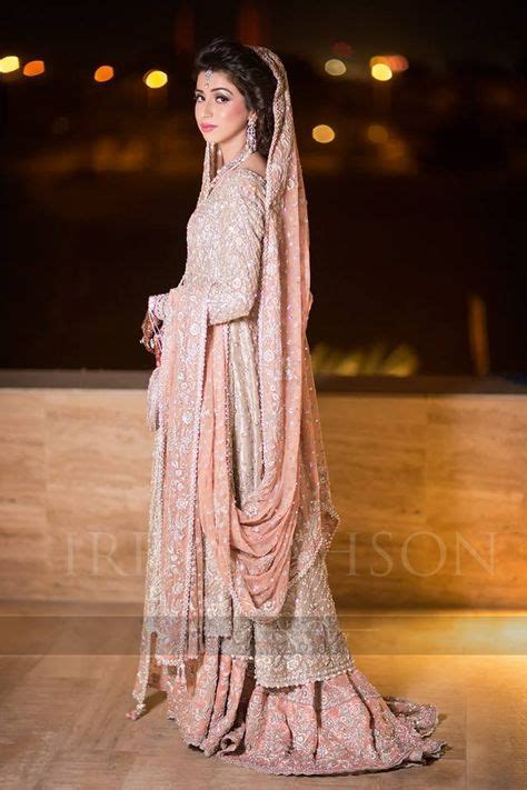 Pink Wedding Dress With Silver Embroidery Pakistani Lehenga Nikah