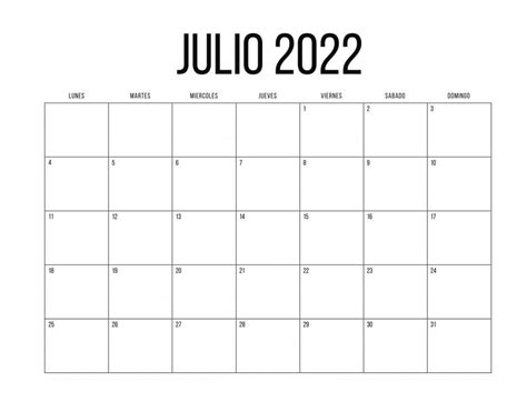 Calendario Julio 2022 Imprimible Y Fondo De Pantalla Mlc Estudio Pdmrea