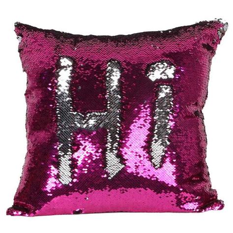 Buy 1pcs Stylish Sequin Mermaid Throw Pillow Cover With Magical Color