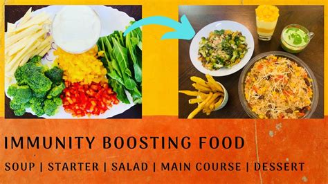 Immunity Boosting Food 5 Course Meal Healthy And Nutritious Youtube