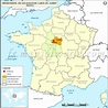 Loiret Carte de localisation, Département Loiret, France