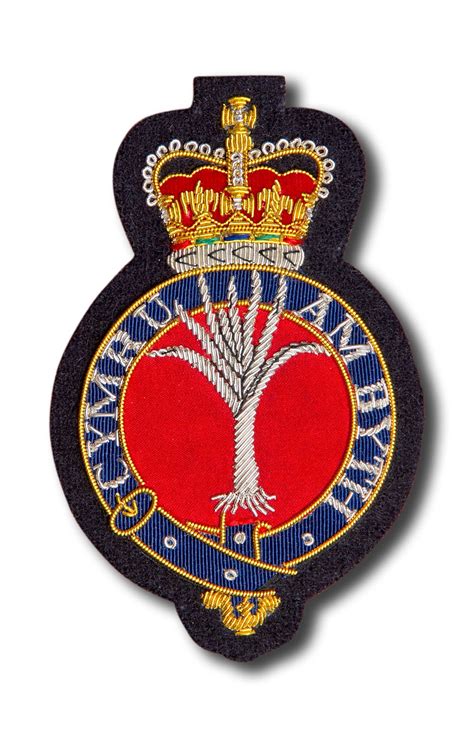 Welsh comb thumb and four fingers (1796), and compare welch (v. Welsh Guards Regiment Wire Badge - Edgar Jerome