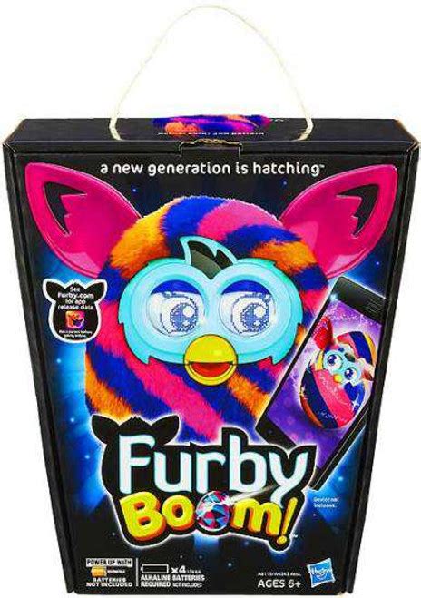 Furby Boom Blue Orange Diagonal Stripes Figure Hasbro Toys Toywiz