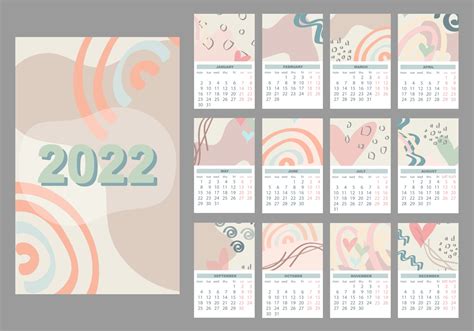calendar template  vector art  vecteezy