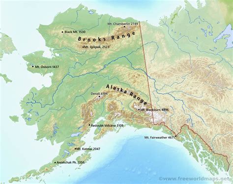 Map Of Alaska Range Cities And Towns Map