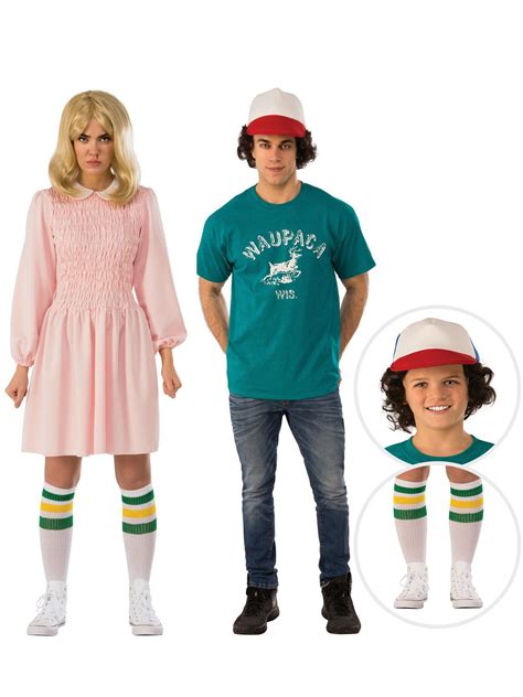 Stranger Things Adult Eleven And Dustin Costume Kit Size 6 10