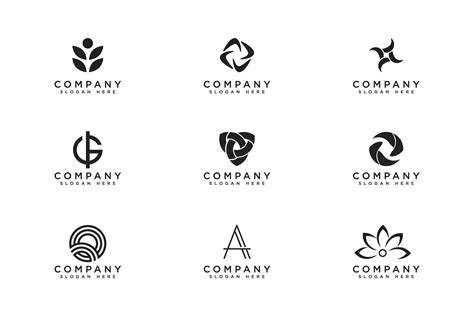 Set Of Company Logo Design Ideas Vector Grafika Przez Dunia8103