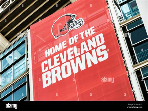 Home Of The Cleveland Browns Firstenergy Stadium Ohio Usa Stock
